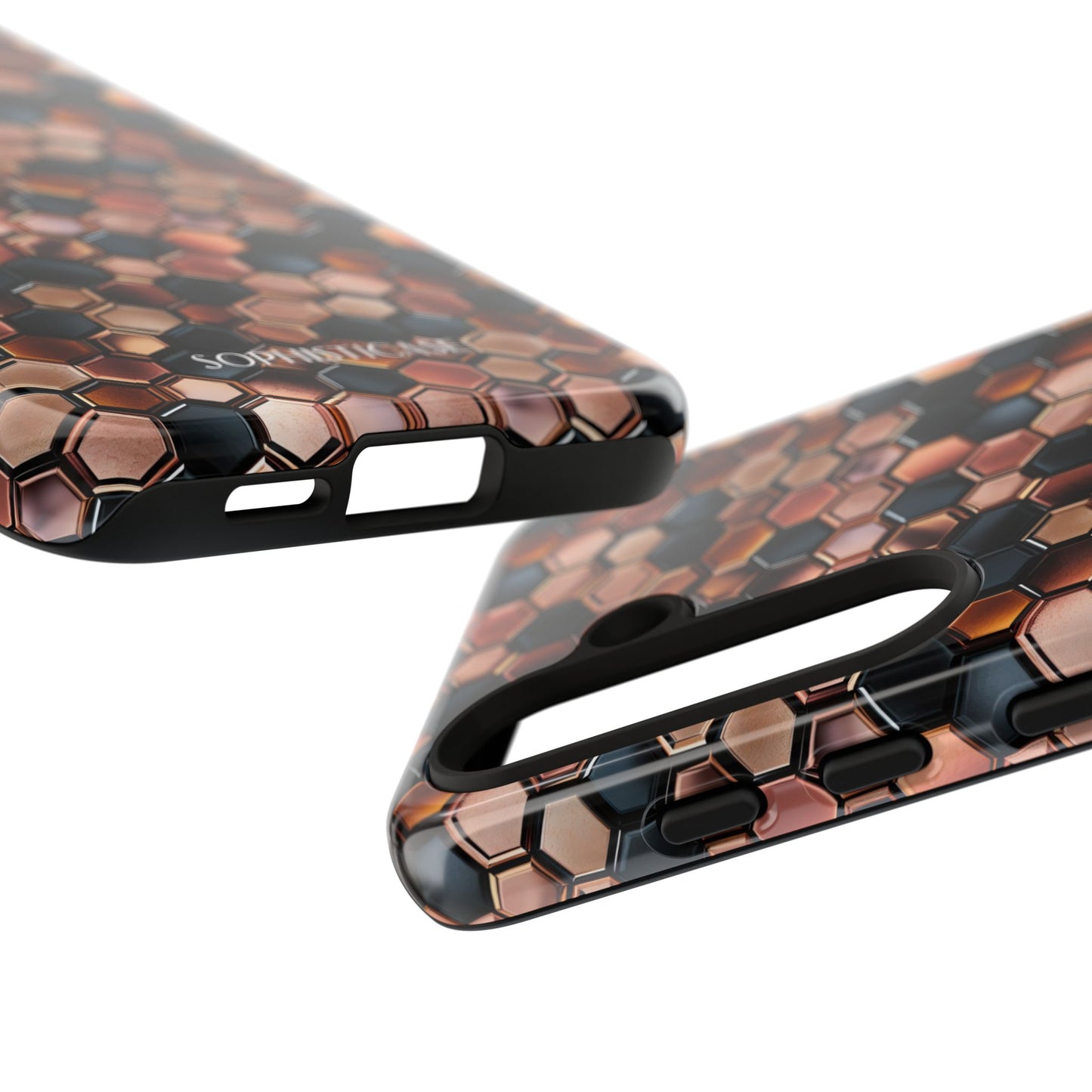 Rose' Runway in Honeycomb Mosaic - Tough Phone Case