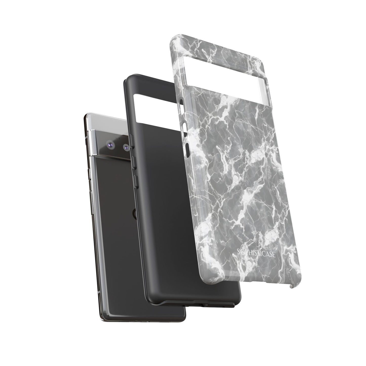 Marble Crush in Charcoal Grey - Tough Phone Case
