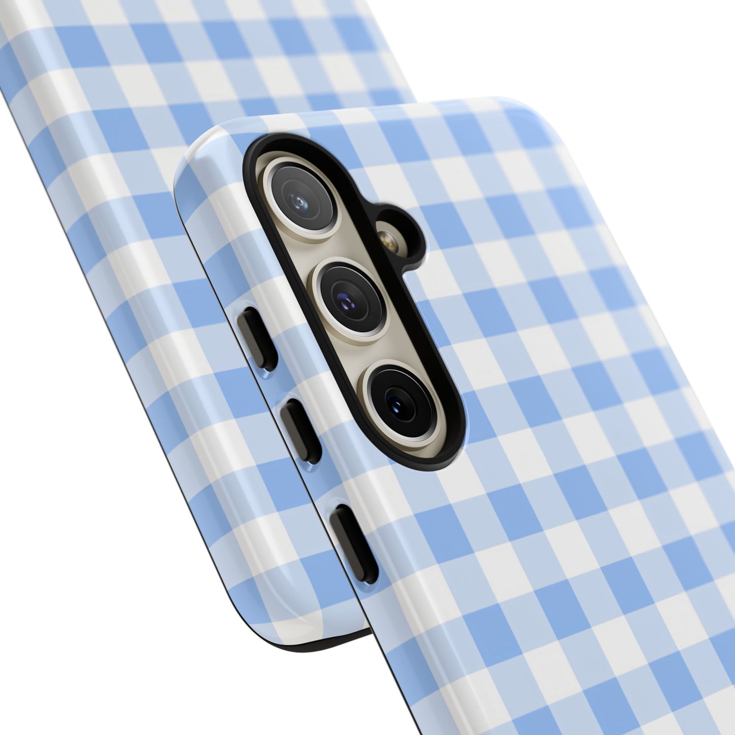 Gingham in Blue - Tough Phone Case