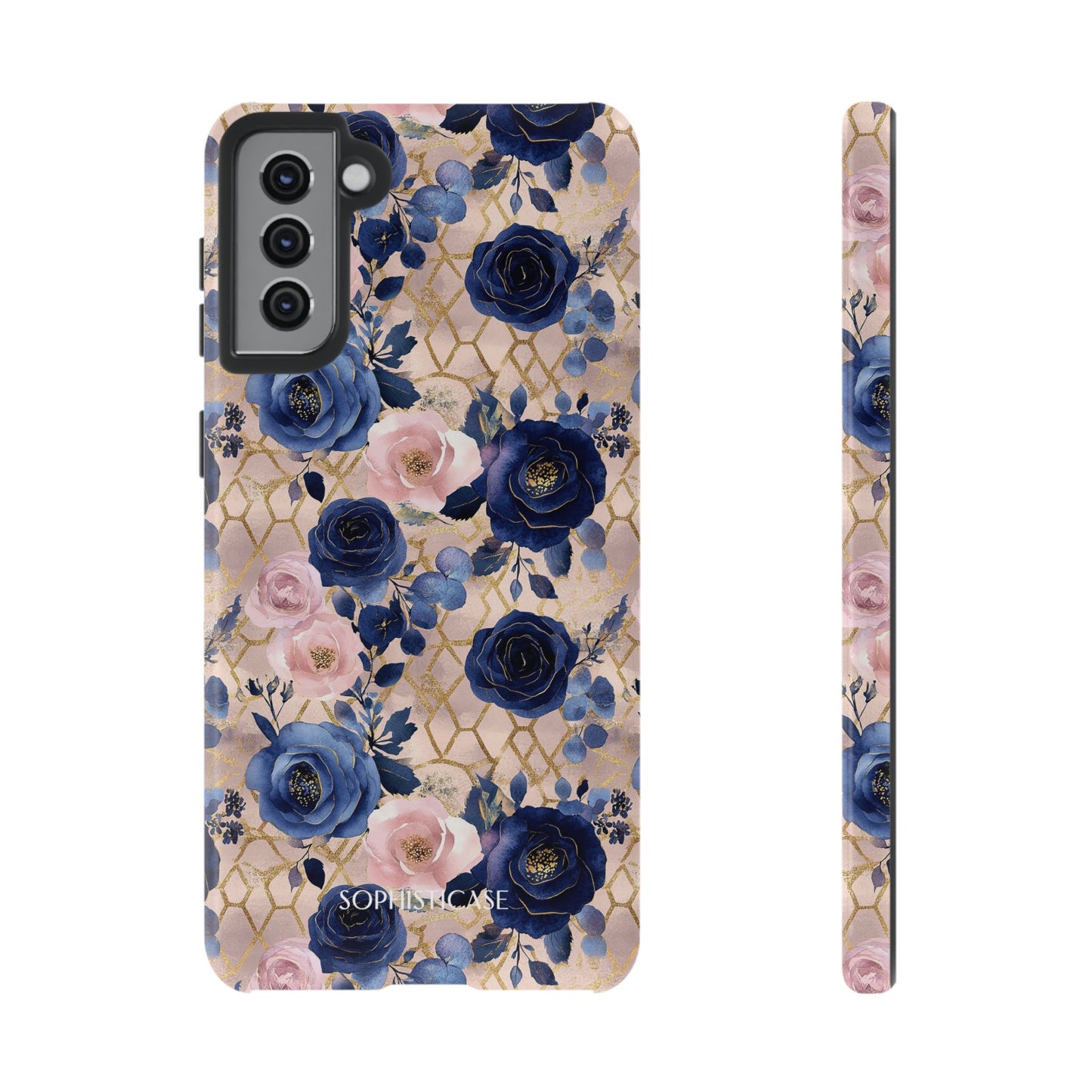 Royal Floral in Navy Blush - Tough Phone Case