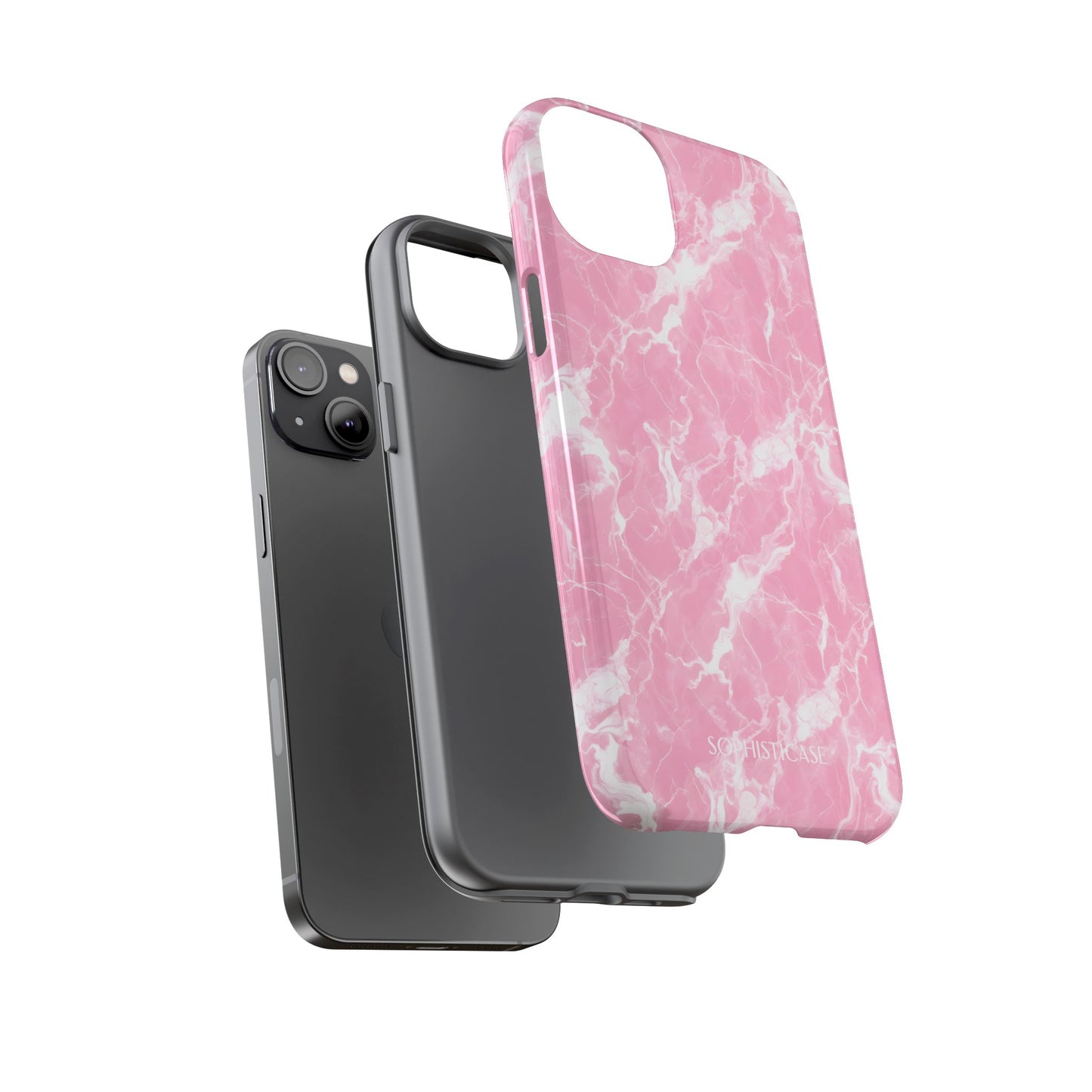 Marble Crush in Pink - iPhone Case