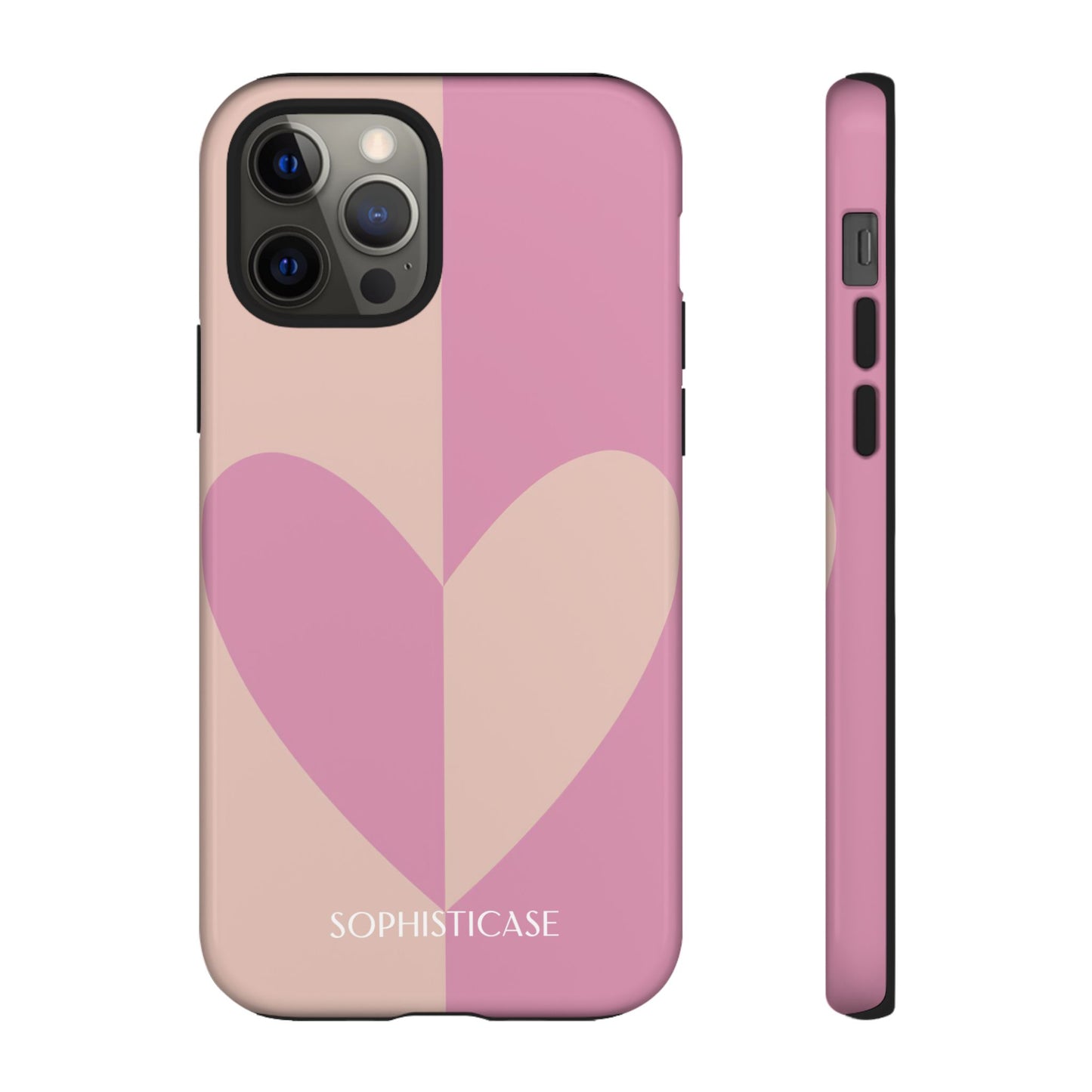 Be Mine in Pink and Brown - iPhone Case