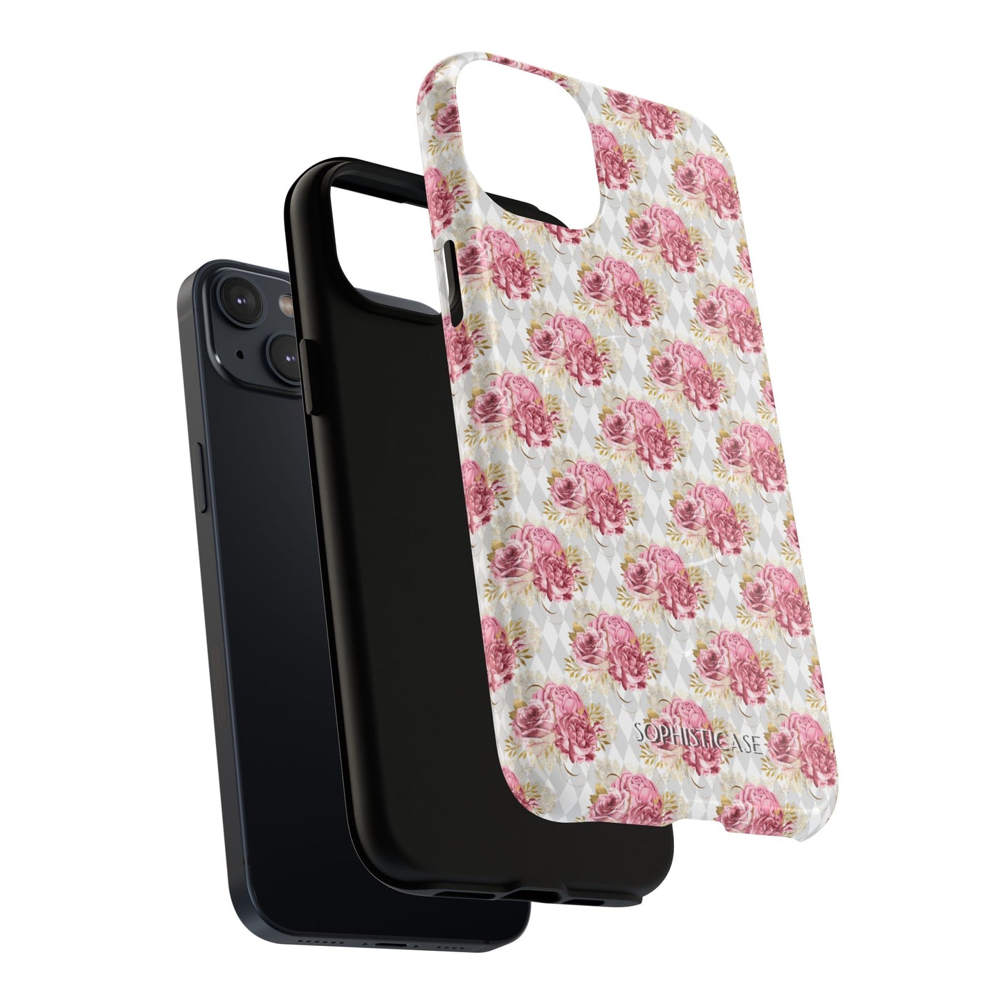 Rose Diamond Romance in Colette - Magsafe Phone Case