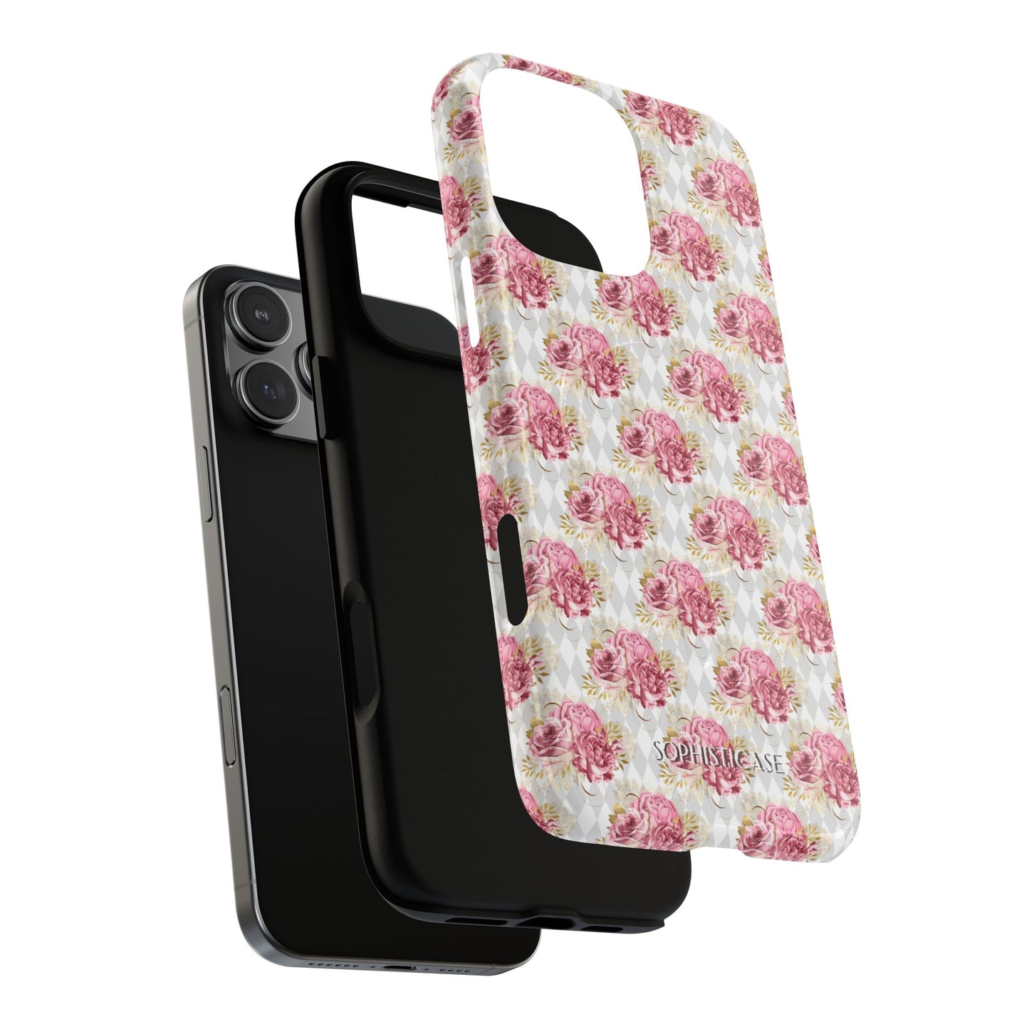 Rose Diamond Romance in Colette - Magsafe Phone Case