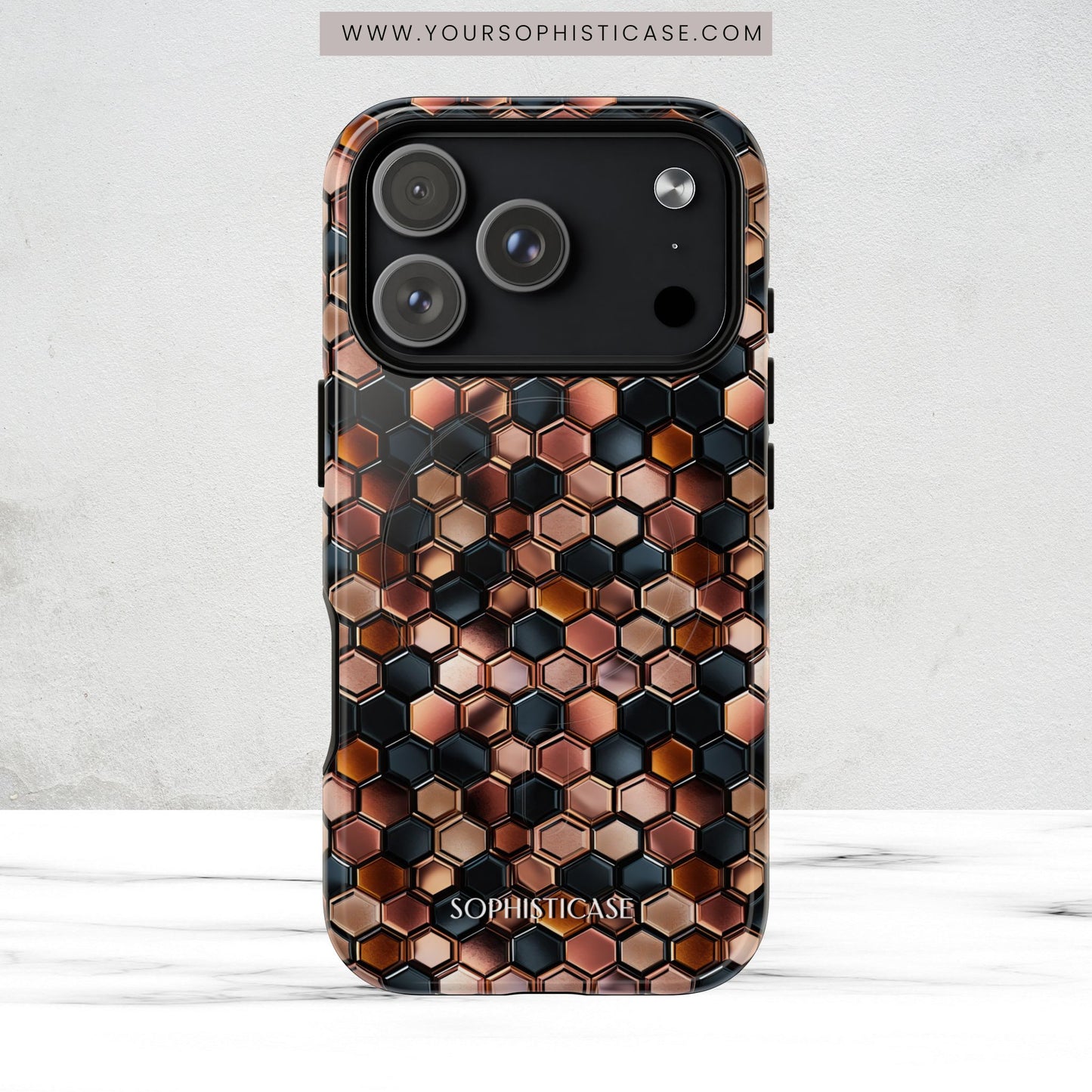 Rose' Runway in Honeycomb Mosaic - Magsafe Case