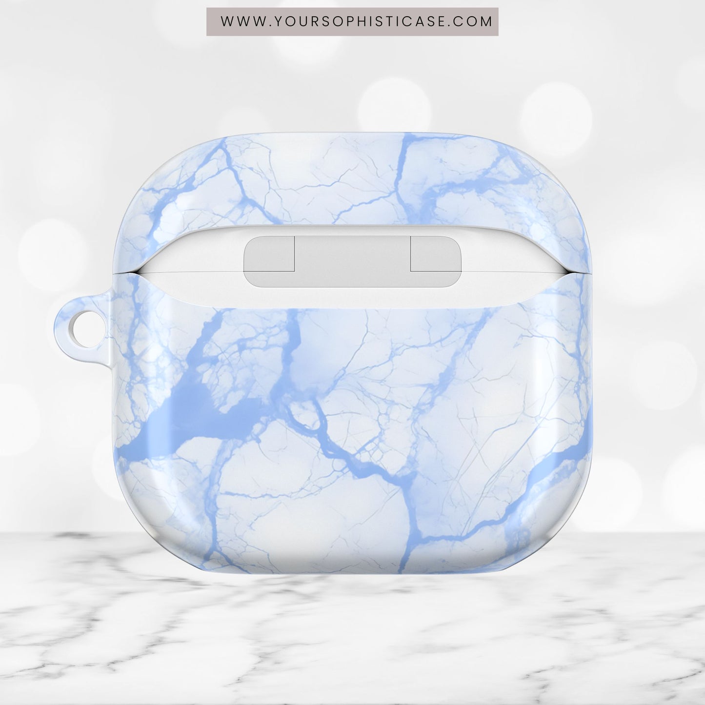 AirPod Cases - Marble Opulence in Blue