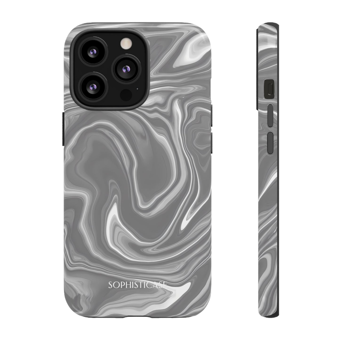 Liquid Dreams in Charcoal - iPhone Case