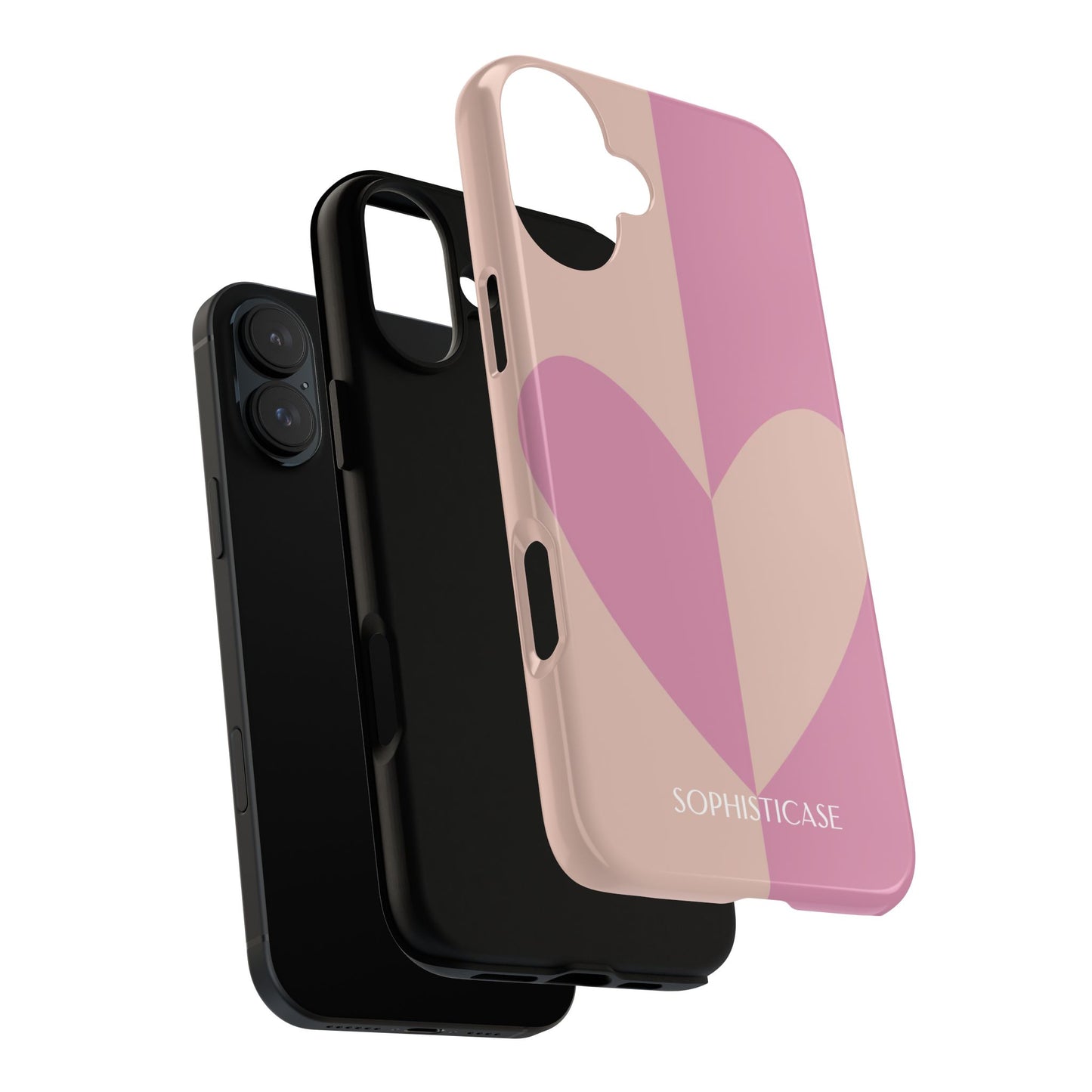 Be Mine in Pink and Brown - iPhone Case