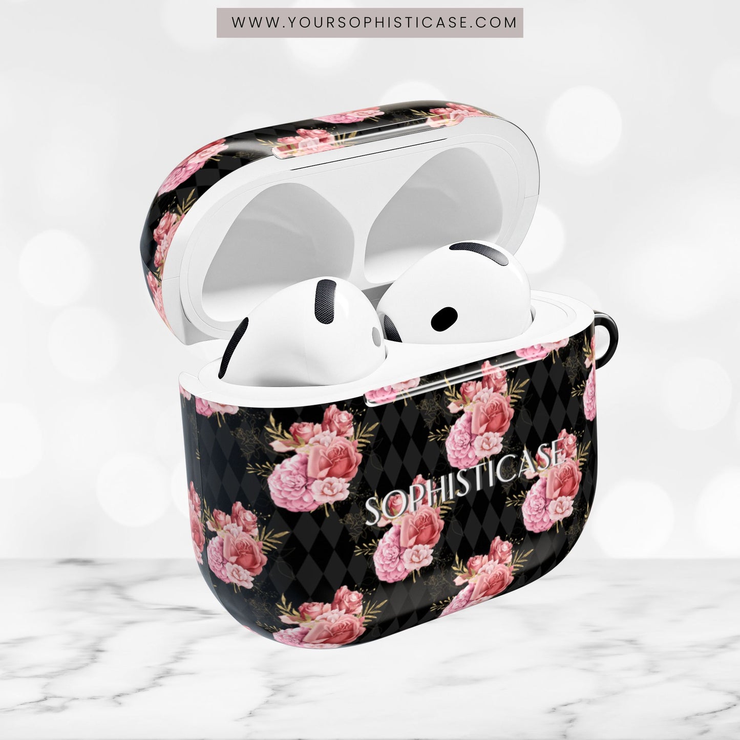 AirPod Cases - Rose Diamond Romance in Vivienne