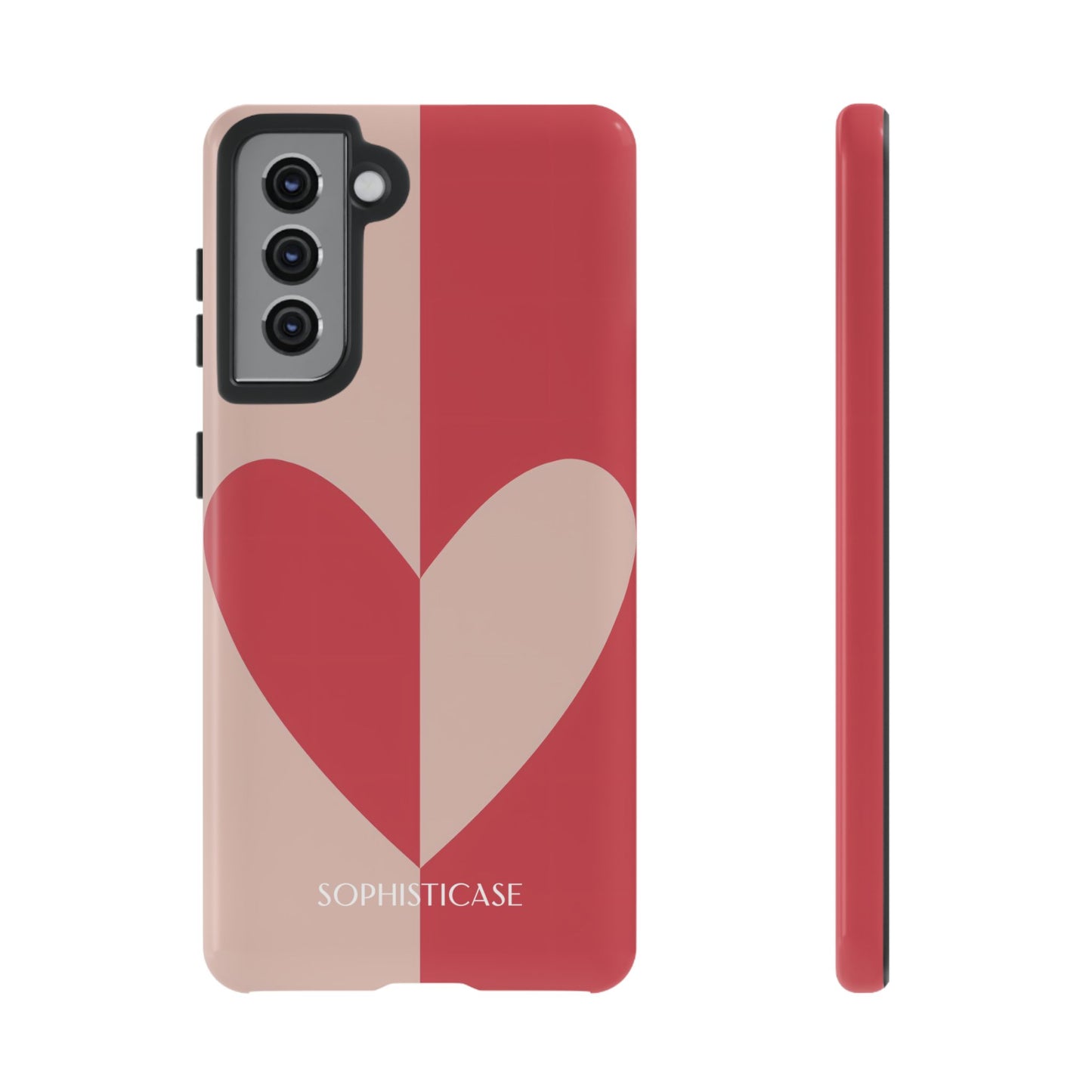 Be Mine in Red and Brown - Protective Phone Case for Samsung Galaxy - Sophisticase