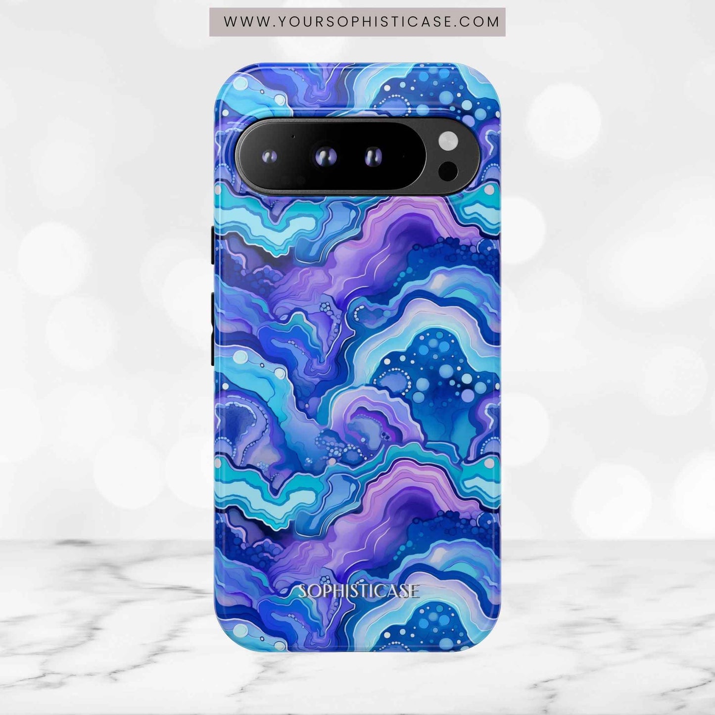 Nightstone in Lapis Wave - Tough Phone Case