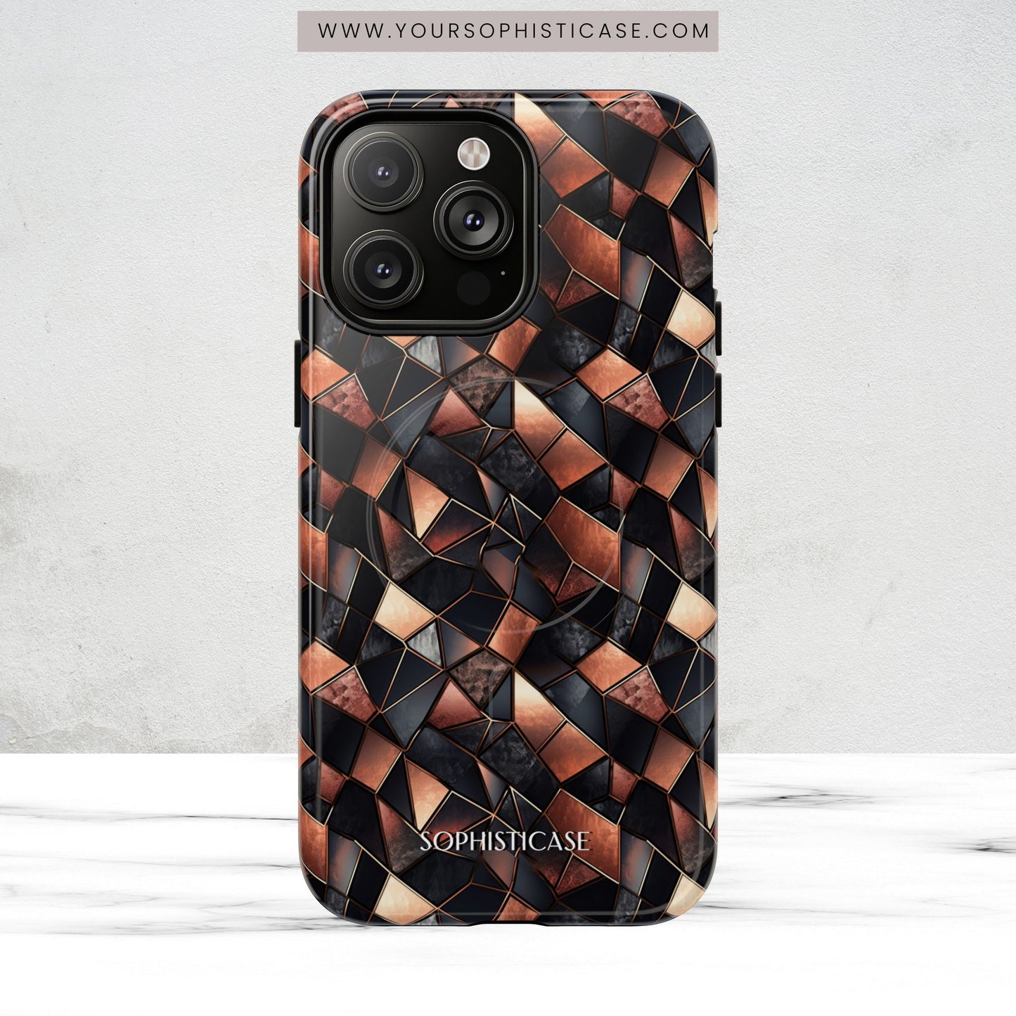 Rose' Runway in Noir Mosaic - Magsafe Case