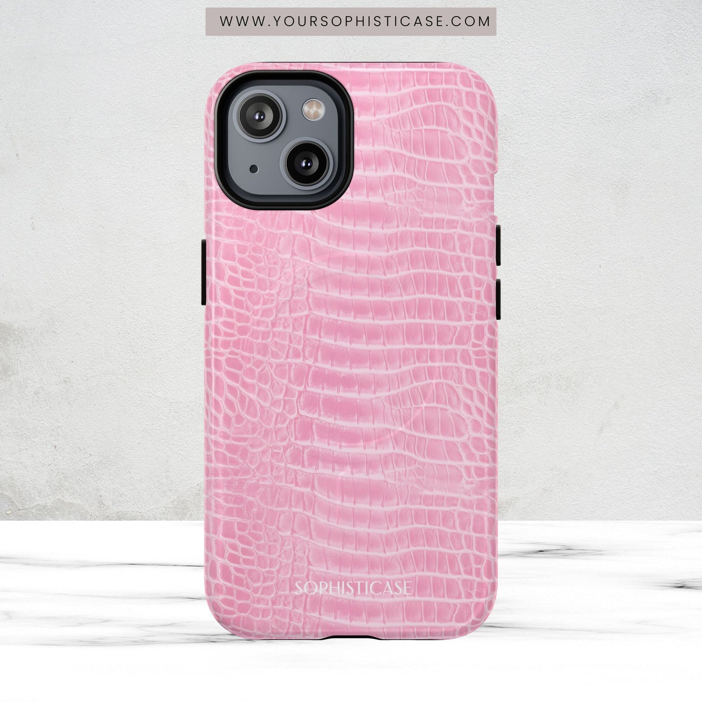Luxe Leather in Pink - Magsafe Case