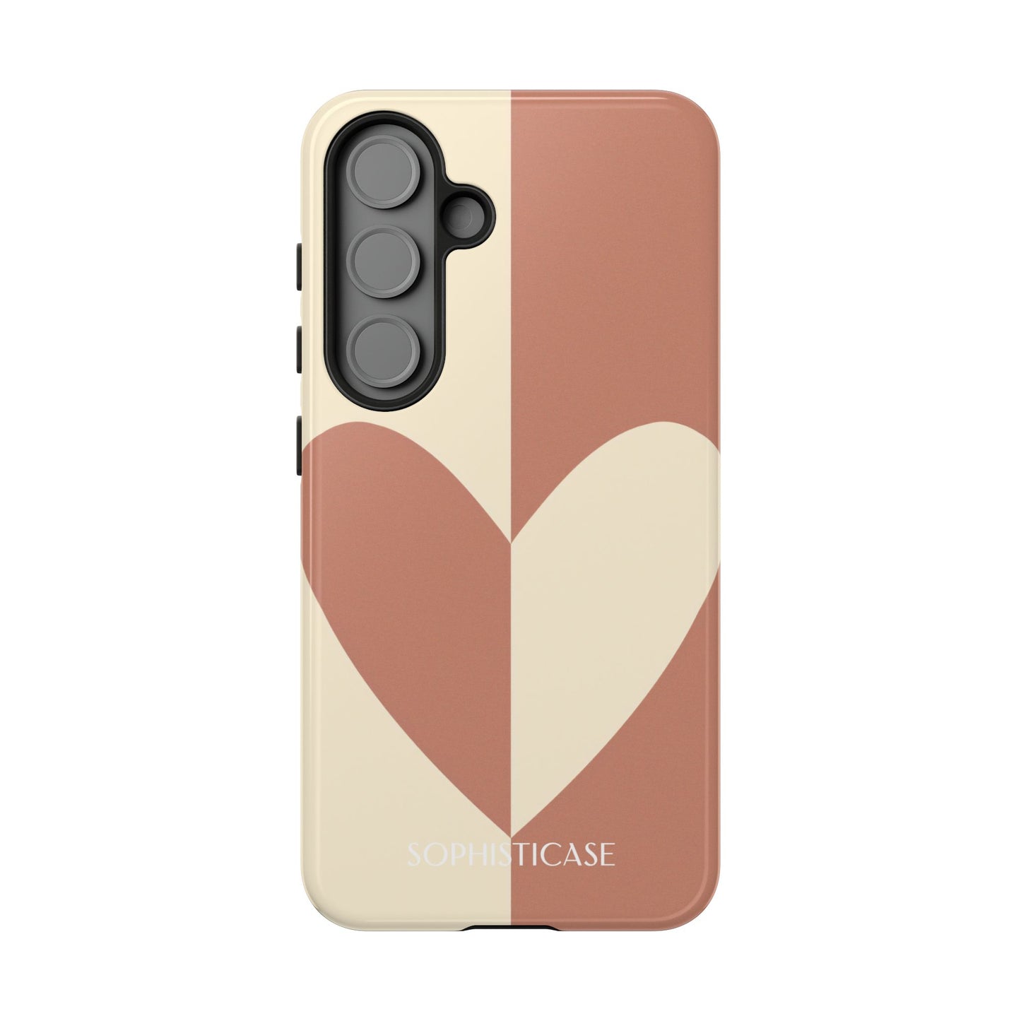 Be Mine in Brown and Cream - Drop Proof Phone Case for Samsung Galaxy - Sophisticase