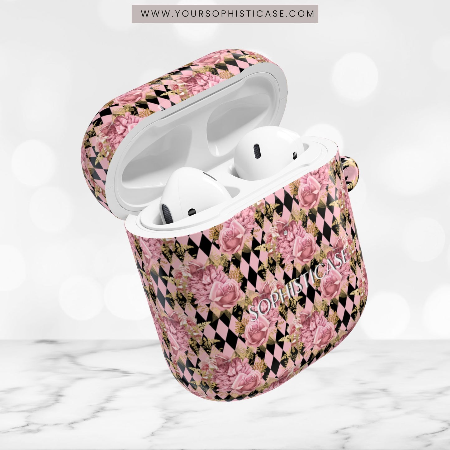 AirPod Cases - Rose Diamond Romance in Valentina