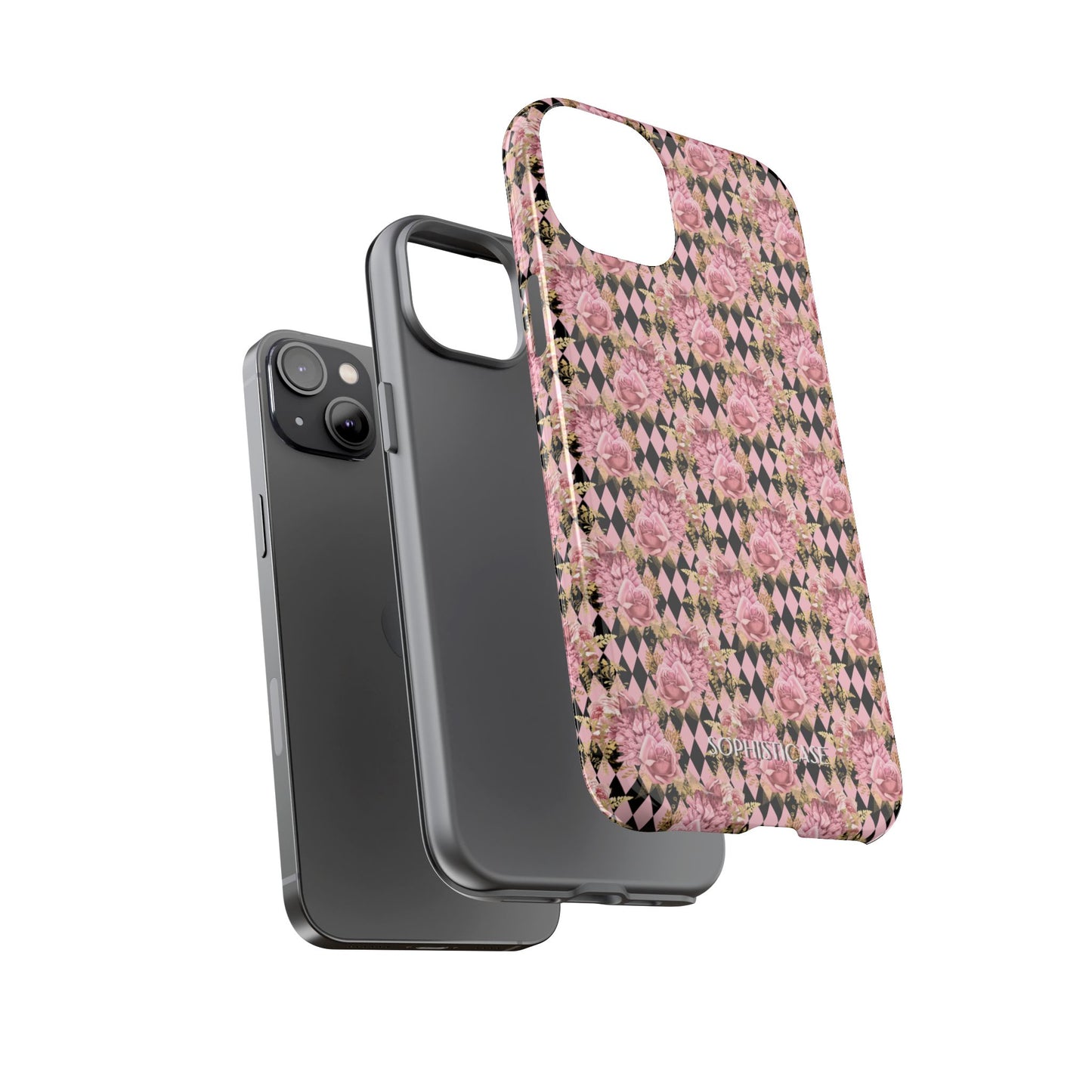 Rose Diamond Romance in Isolde - iPhone Case