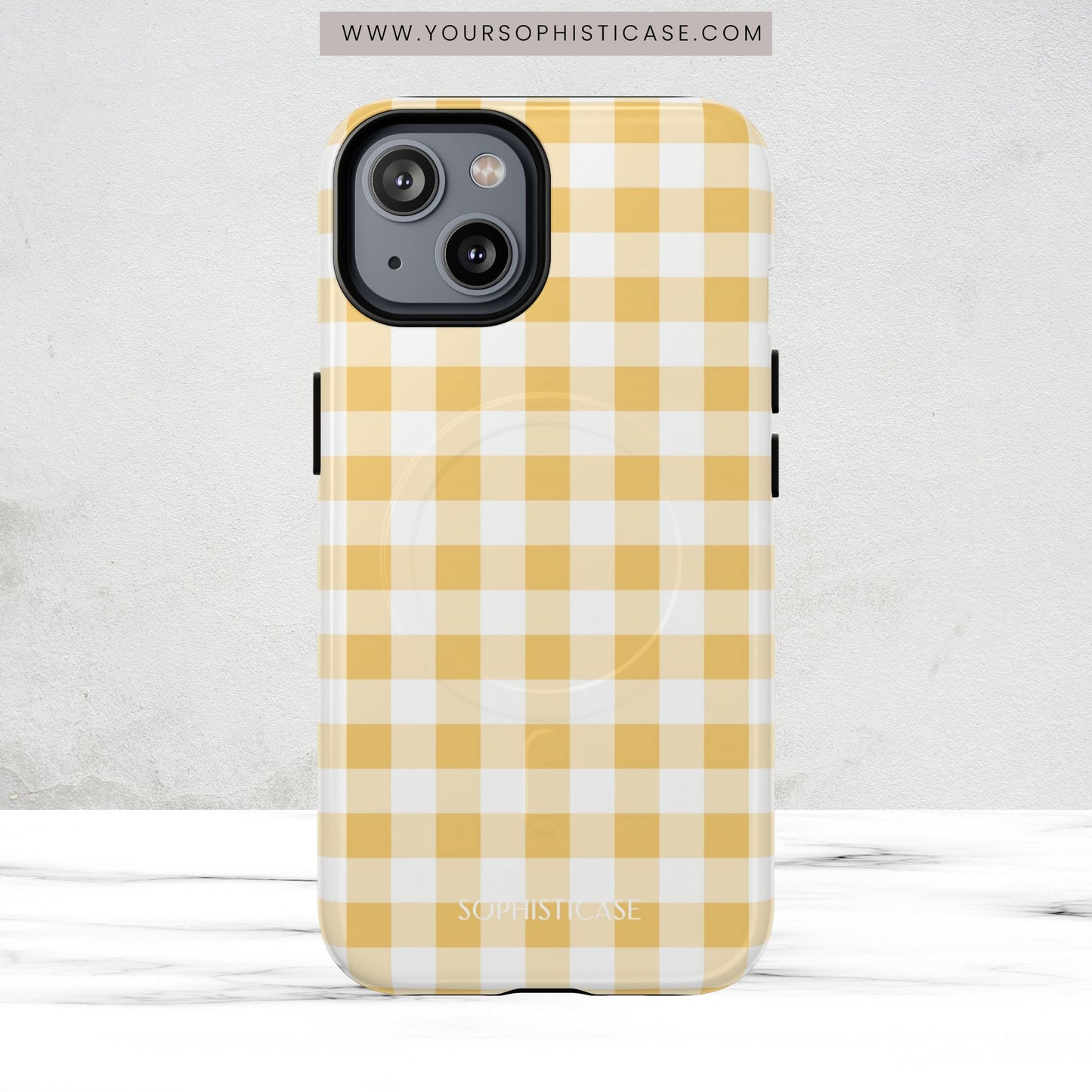 Gingham in Yellow - Magsafe Case
