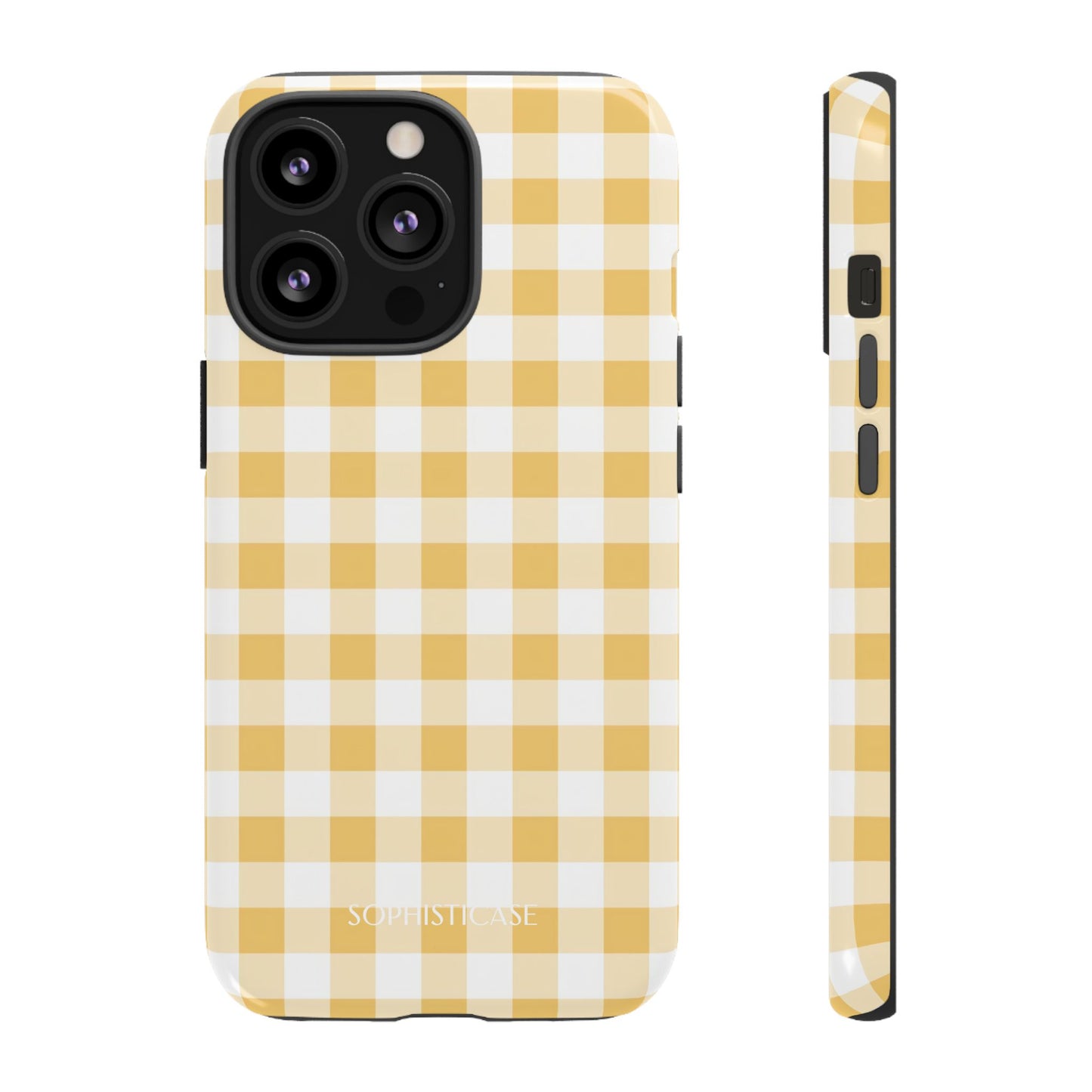 Gingham in Yellow - iPhone Magsafe Case