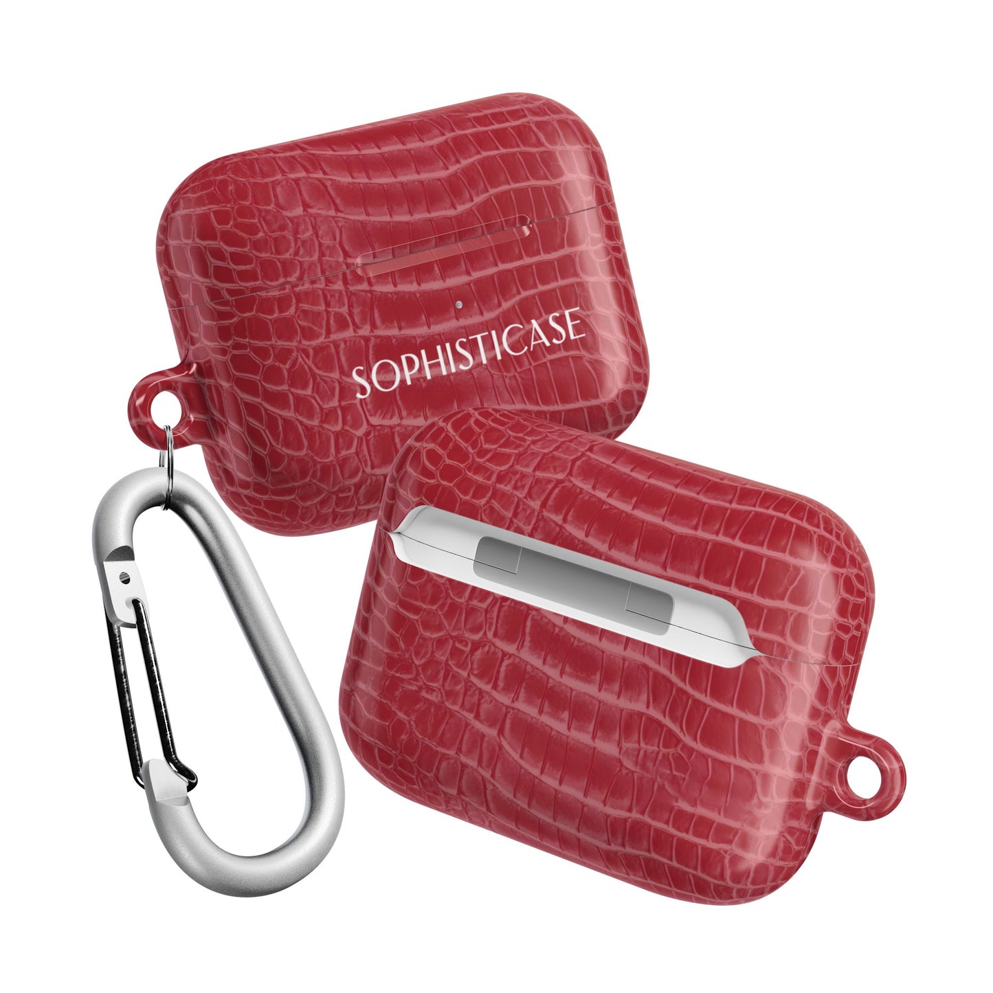 AirPod Cases - Luxe Leather in Cherry Red