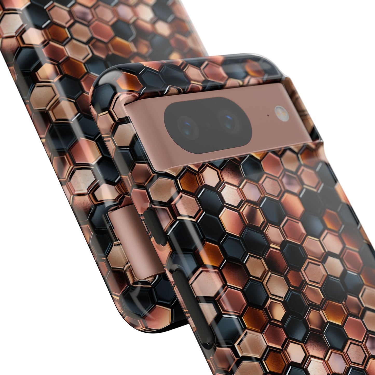 Rose' Runway in Honeycomb Mosaic - Tough Phone Case