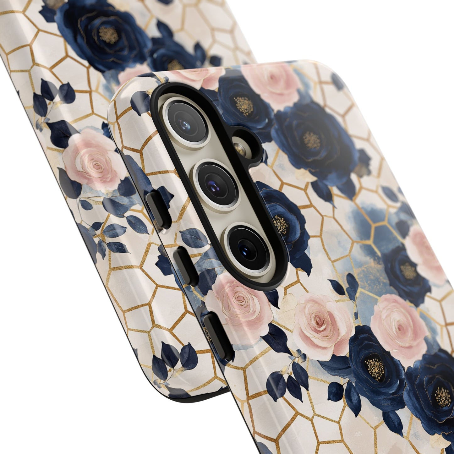 Royal Floral in Navy Hive - Tough Phone Case