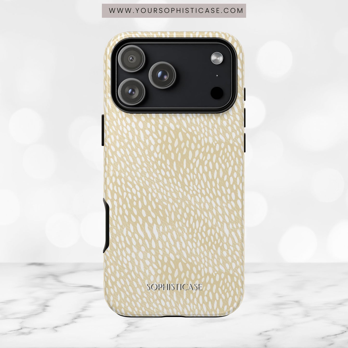 Oh Deer! in Neutral Beige- Tough Phone Case