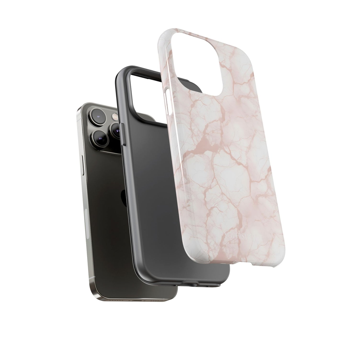 Marble Opulence in Neutral Beige - iPhone Case