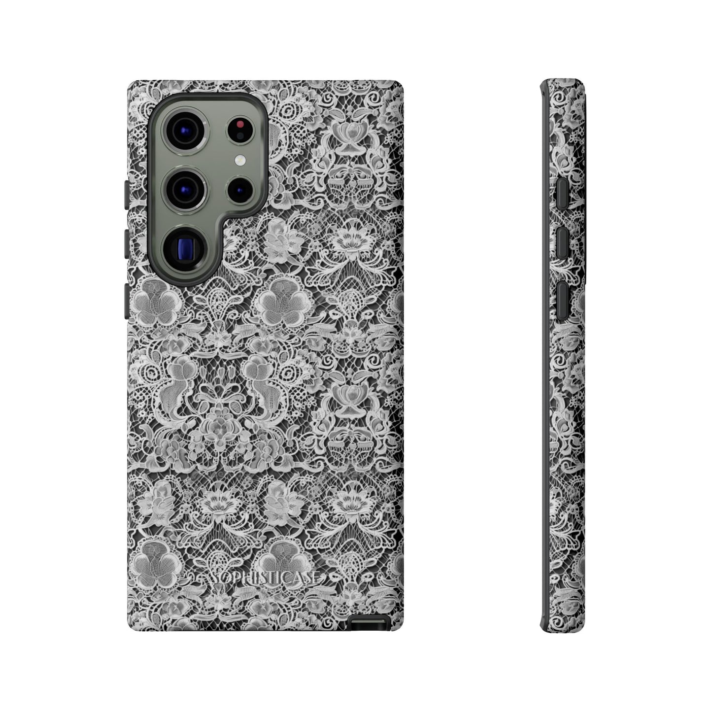 Luxe Lace in Black - Tough Phone Case