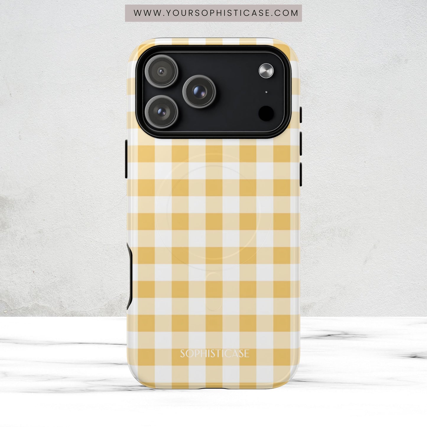 Gingham in Yellow - Magsafe Case