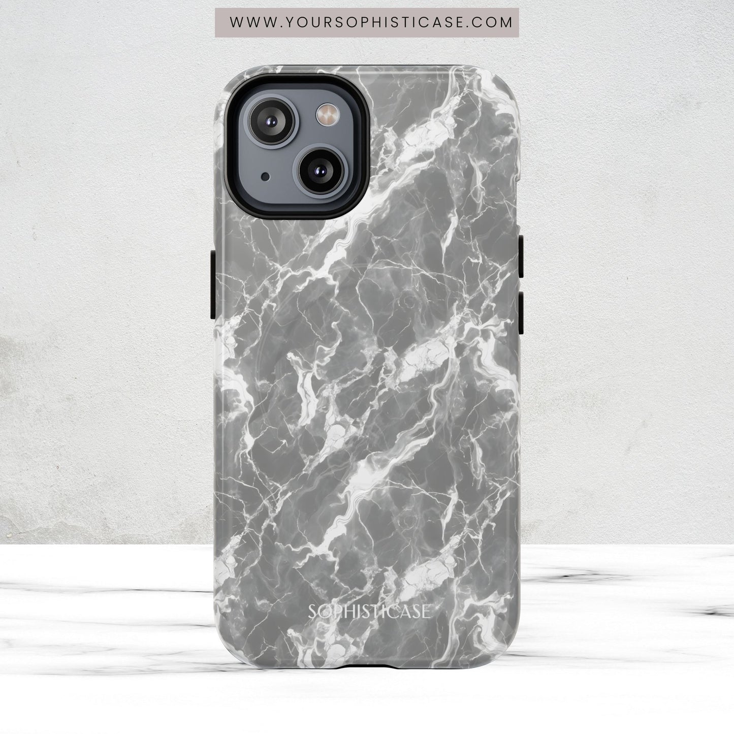 Marble Crush in Grey - Magsafe Case