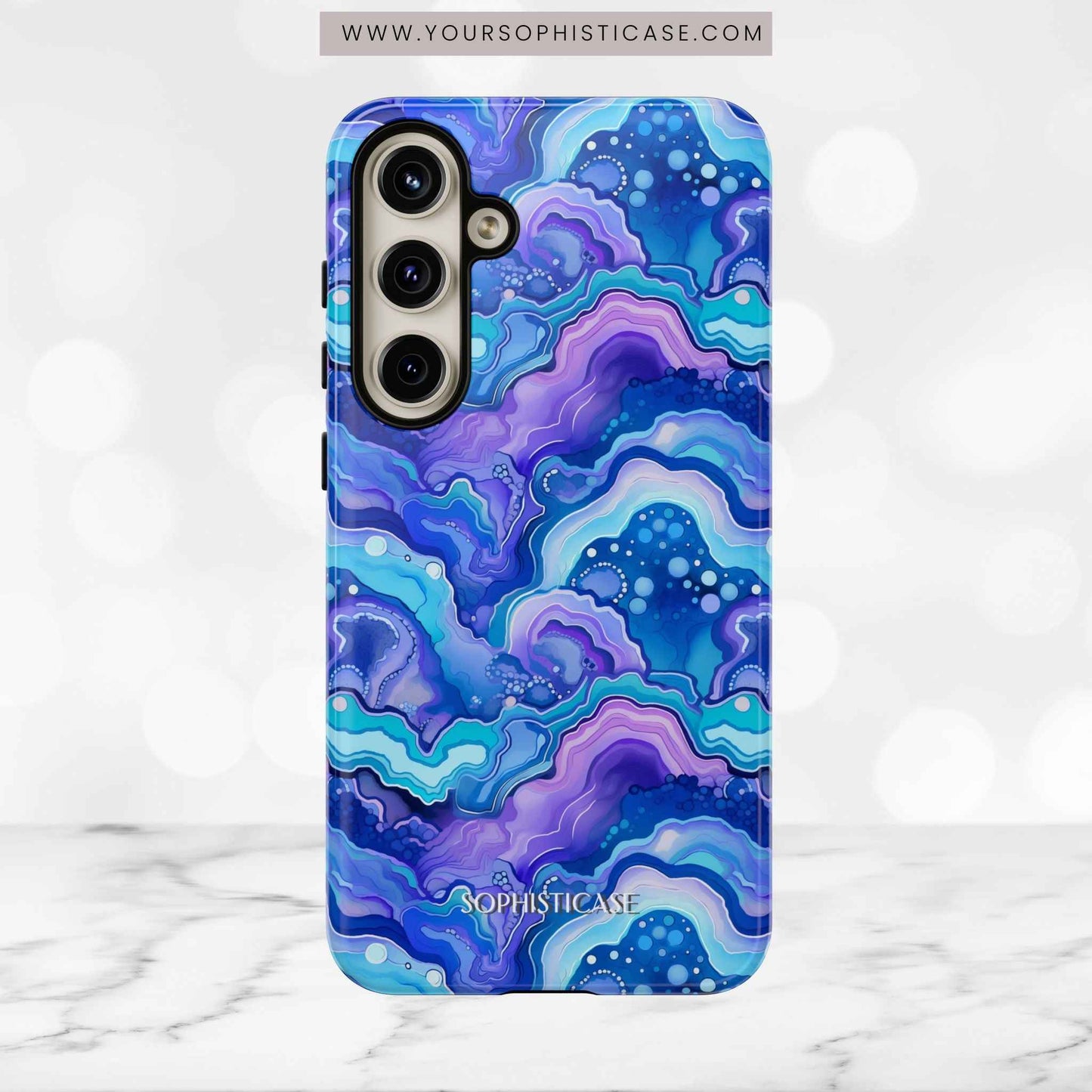 Nightstone in Lapis Wave - Tough Phone Case