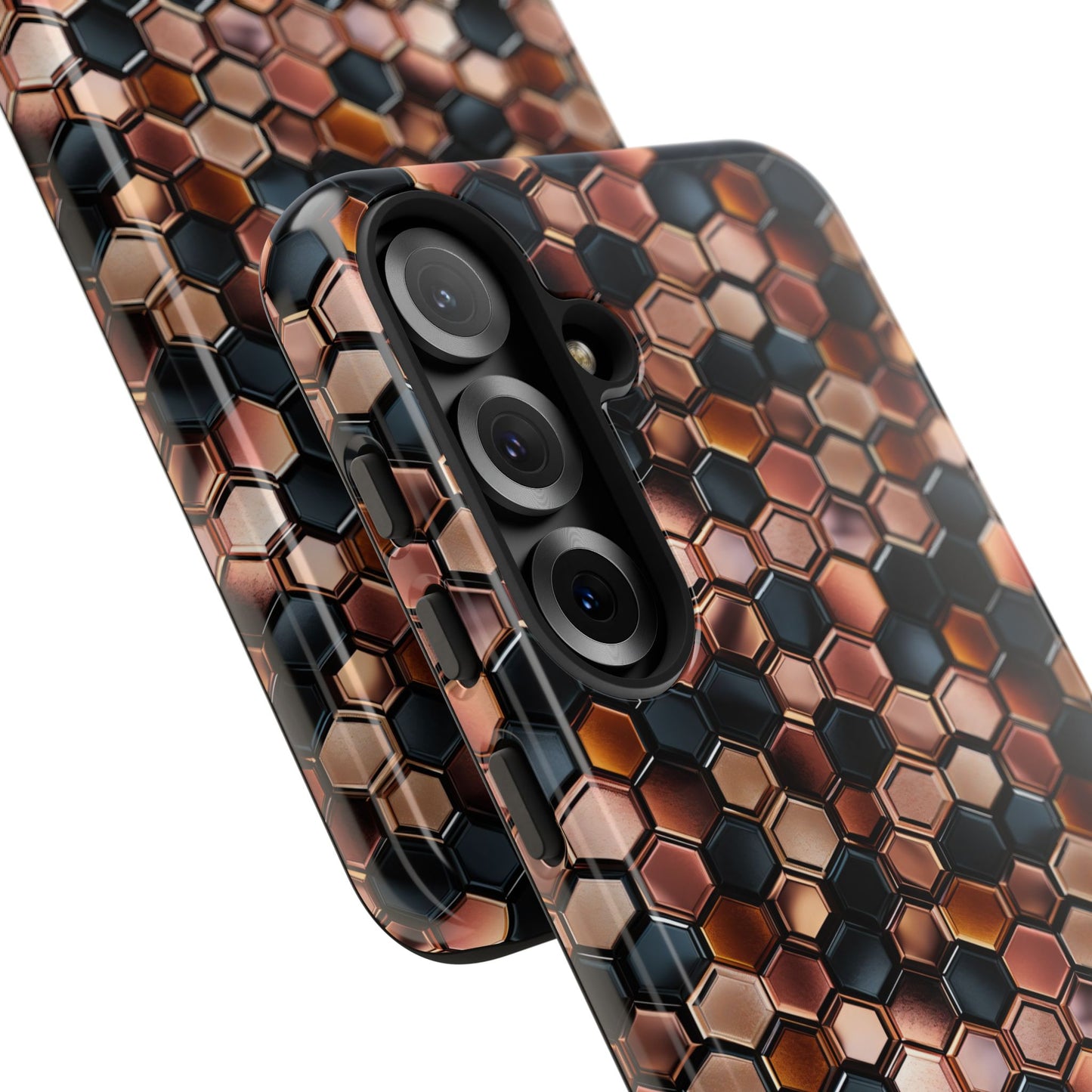 Rose' Runway in Honeycomb Mosaic - Tough Phone Case