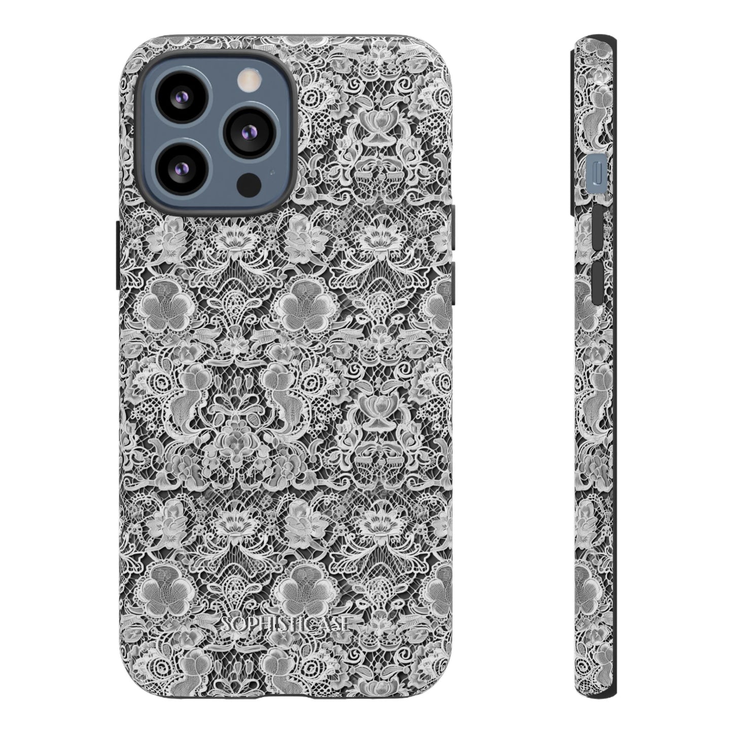 Luxe Lace in Black - iPhone Case