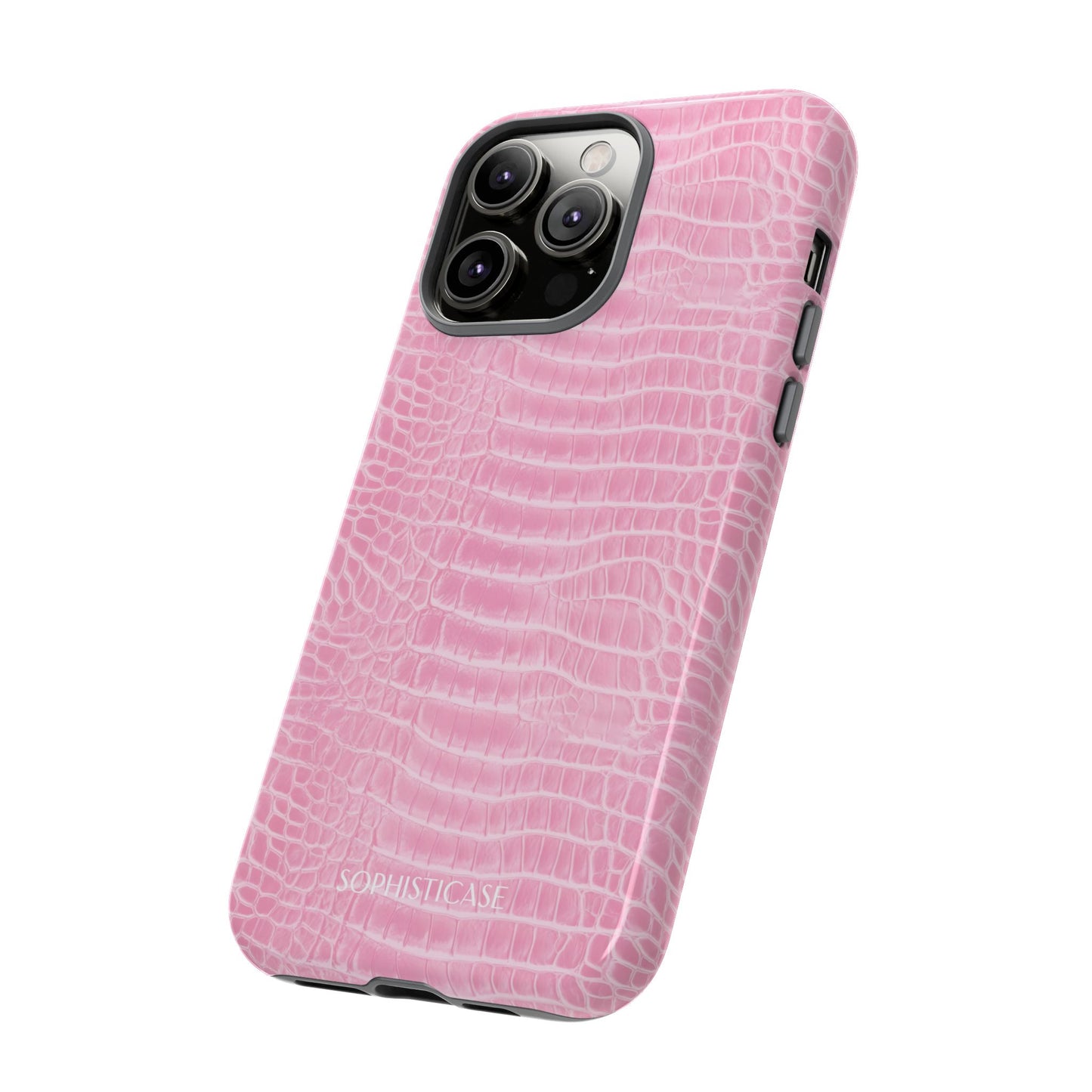 Luxe Leather in Pink - iPhone Case