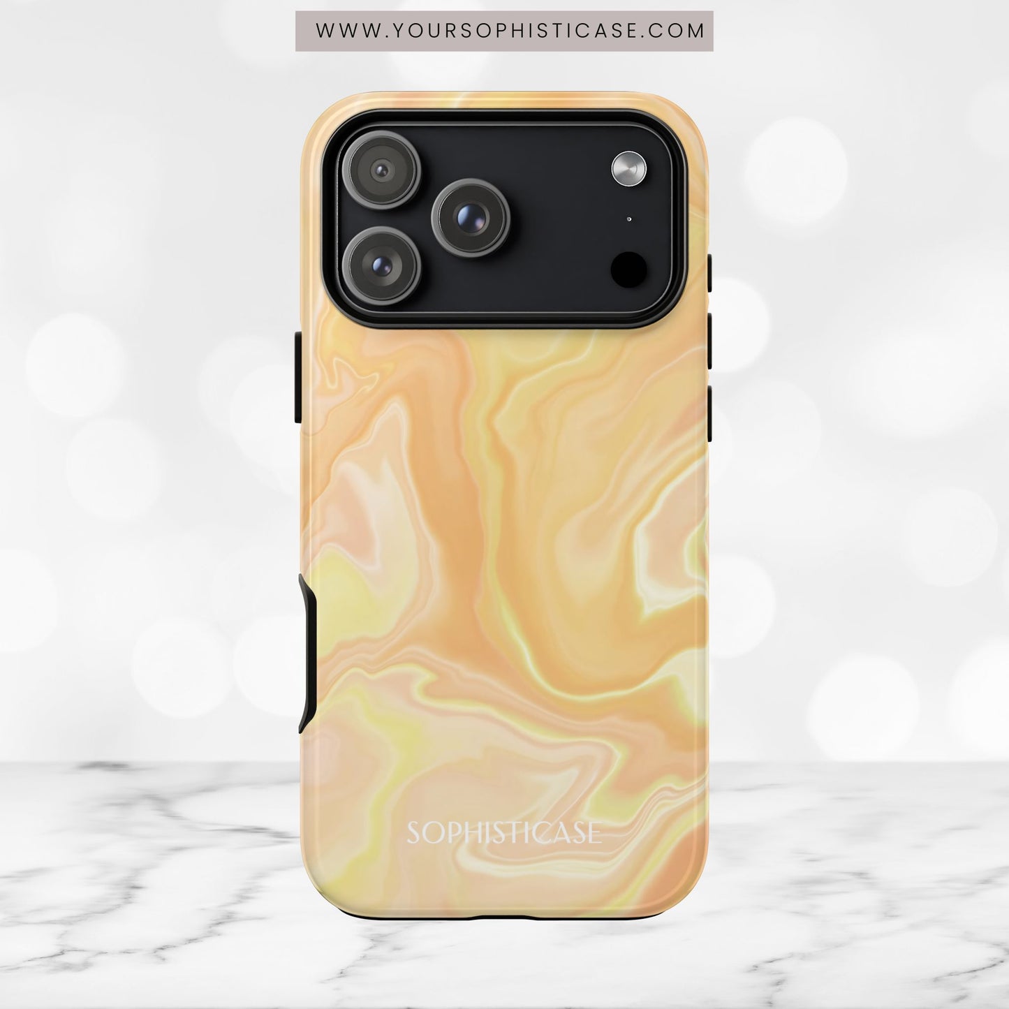 Liquid Magic in Yellow Haze - iPhone Case