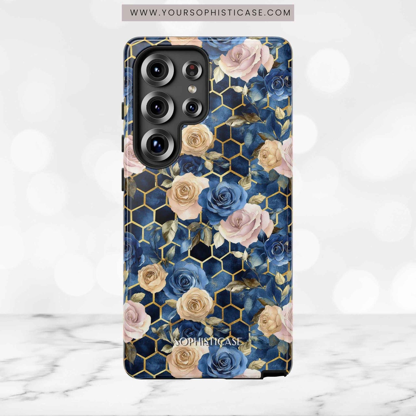 Royal Floral in Midnight Rose - Tough Phone Case