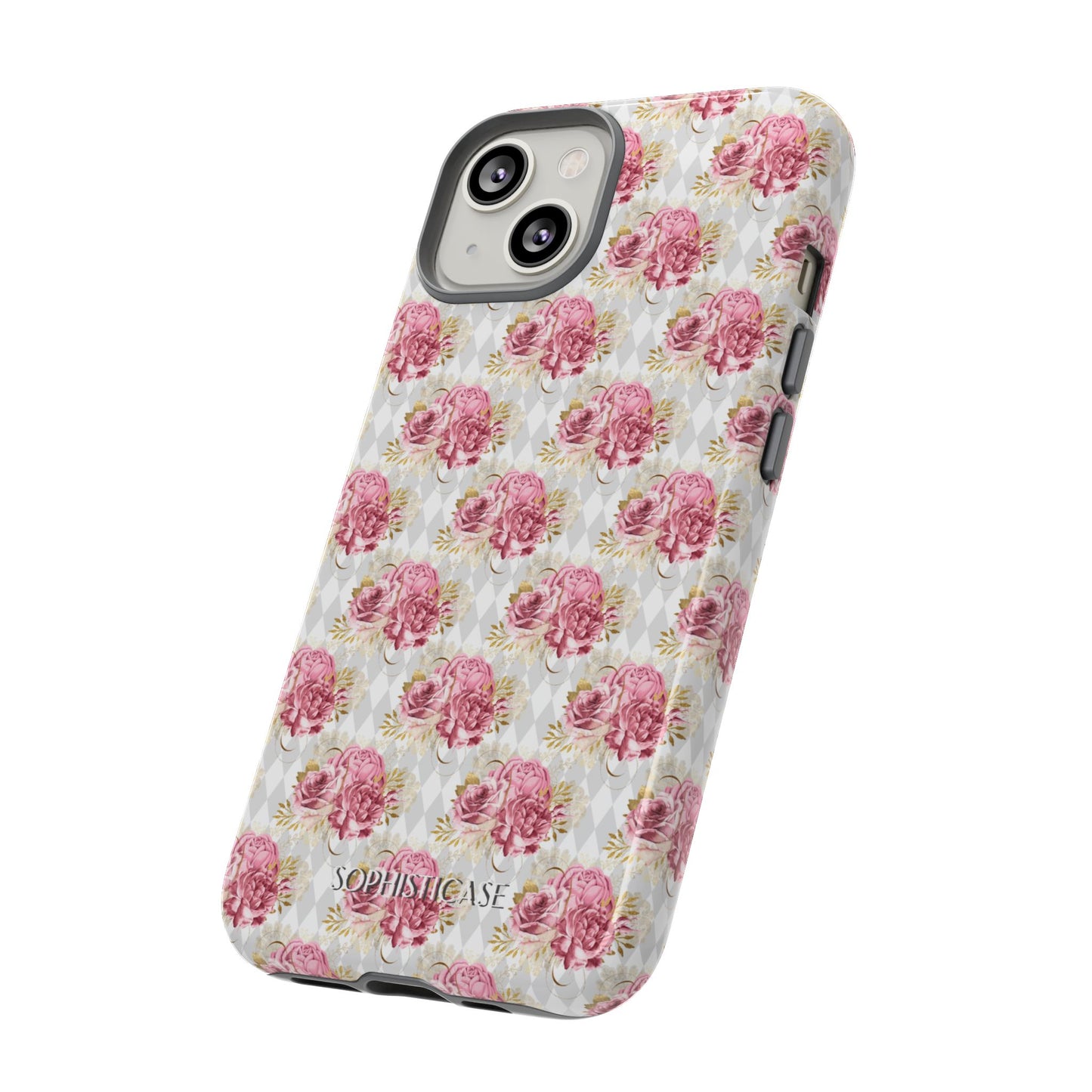 Rose Diamond Romance in Colette - iPhone Case