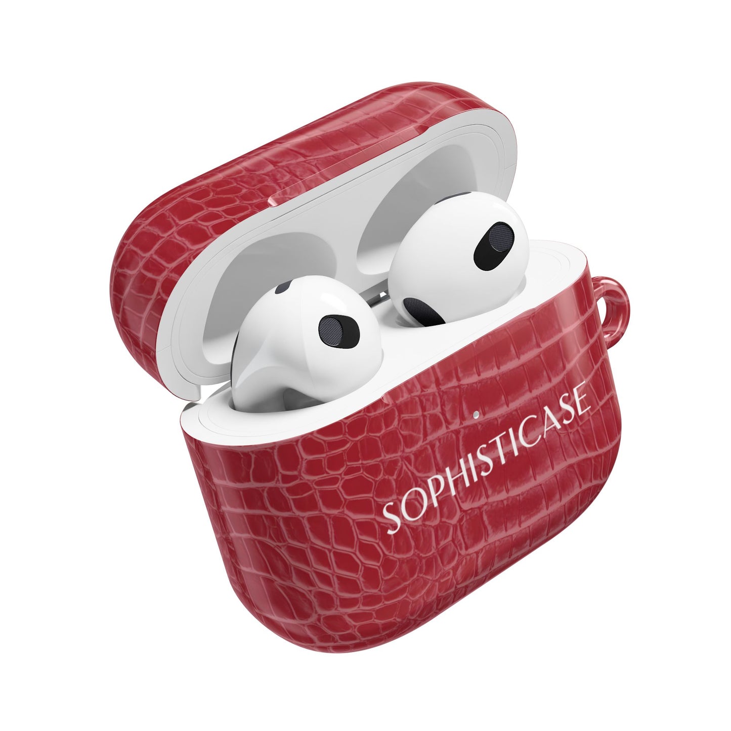 AirPod Cases - Luxe Leather in Cherry Red