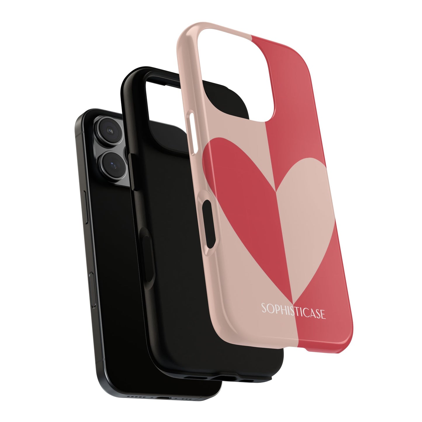 Be Mine in Red and Brown - iPhone Case