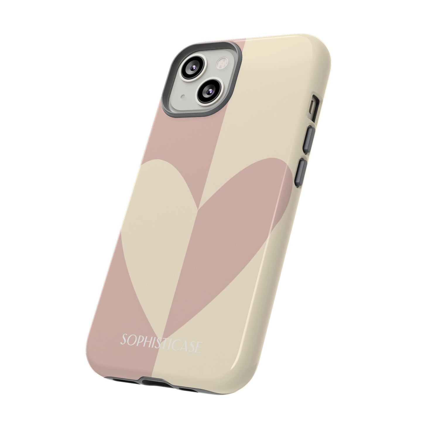 Be Mine in Brown and Beige - iPhone Case