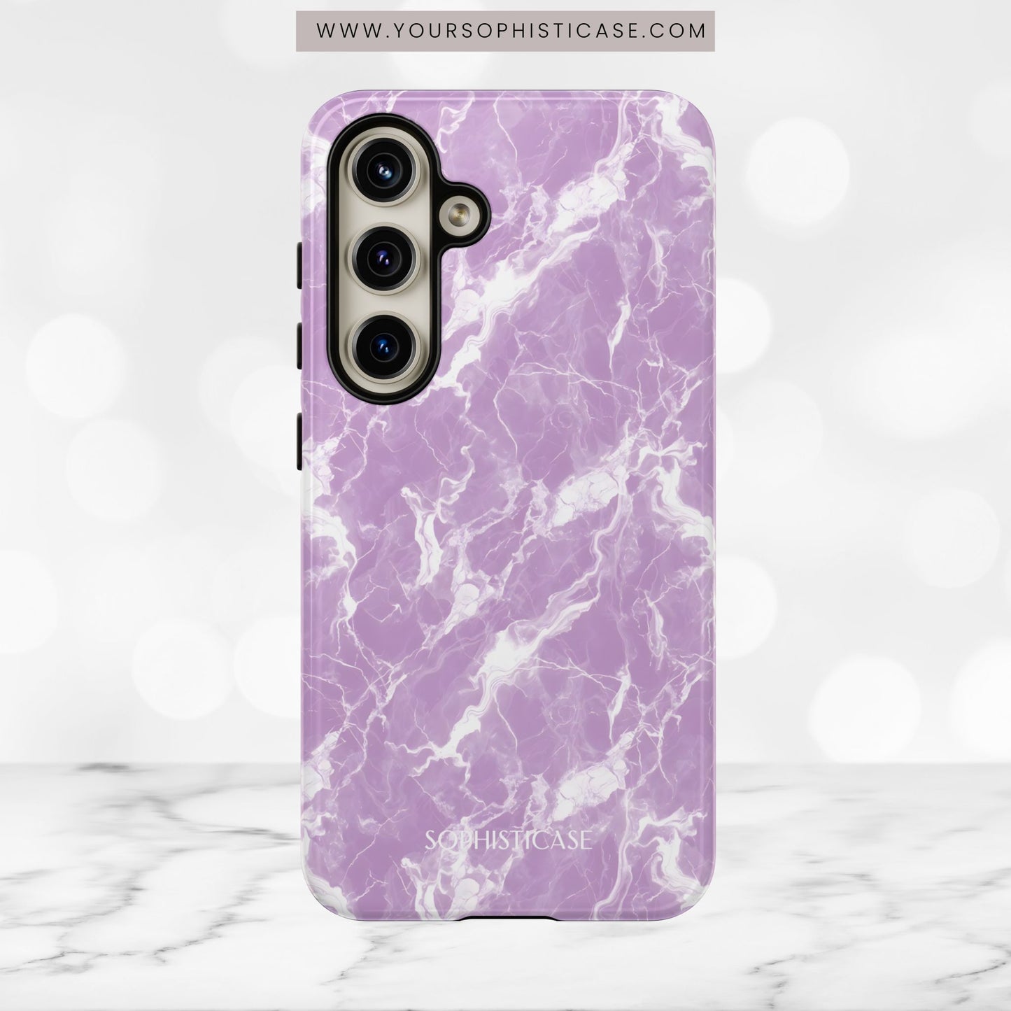 Marble Crush in Purple - Tough Phone Case