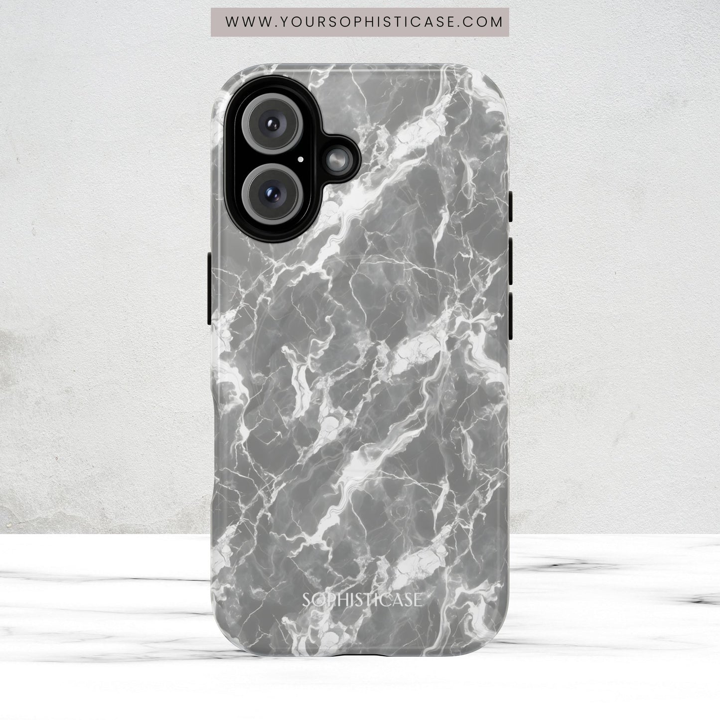 Marble Crush in Grey - Magsafe Case