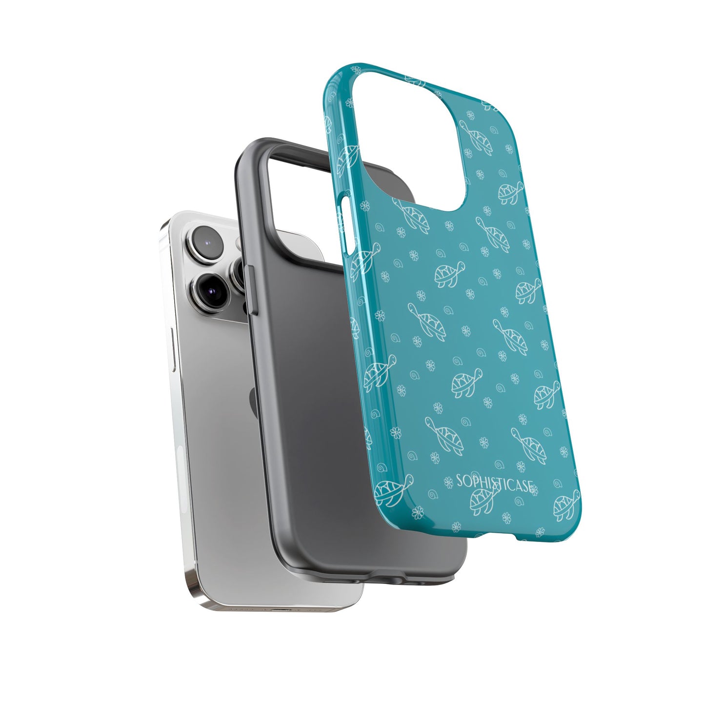 Turtle Island in Aqua - iPhone Magsafe Case