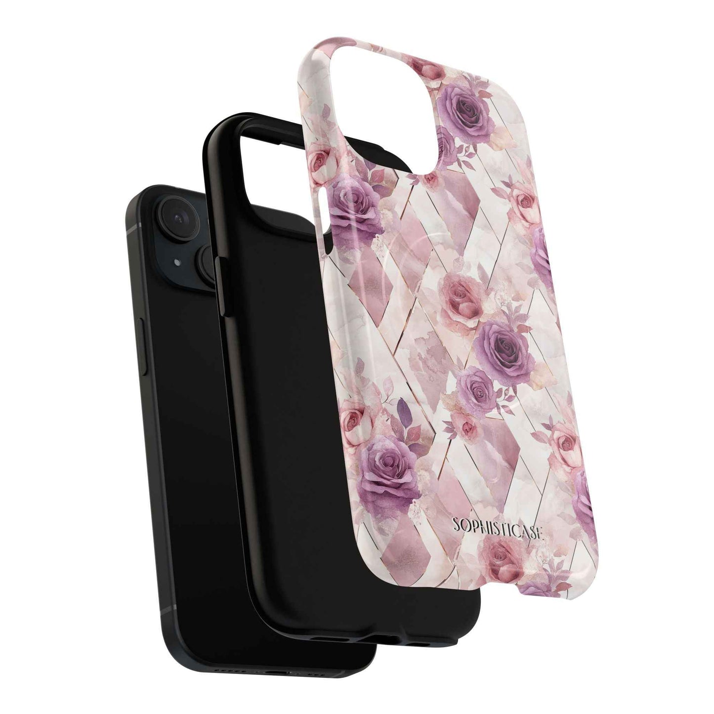 Royal Floral in Mauve Rose - iPhone Magsafe Case