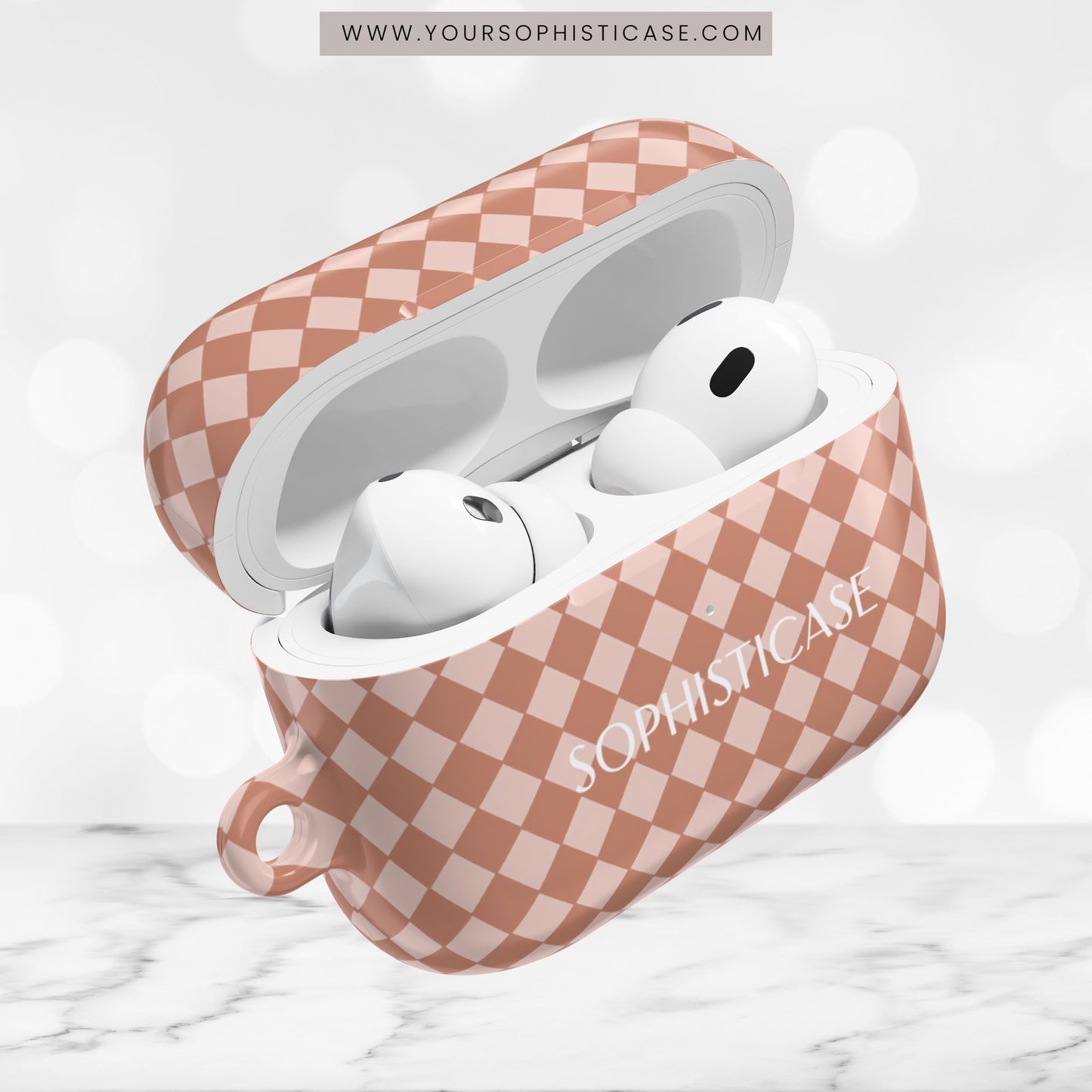 AirPod Cases - Diamond Diva in Neutral Brown