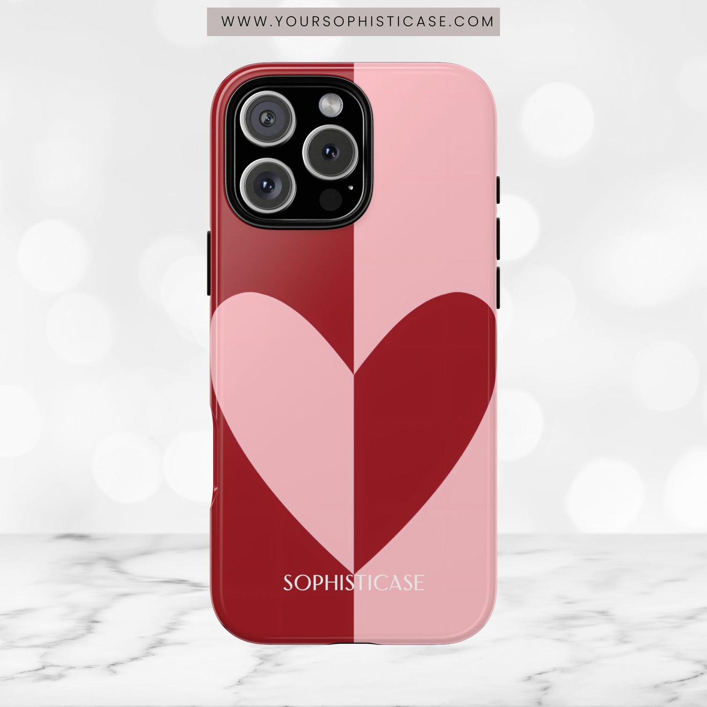 Be Mine in Red and Pink - iPhone Case