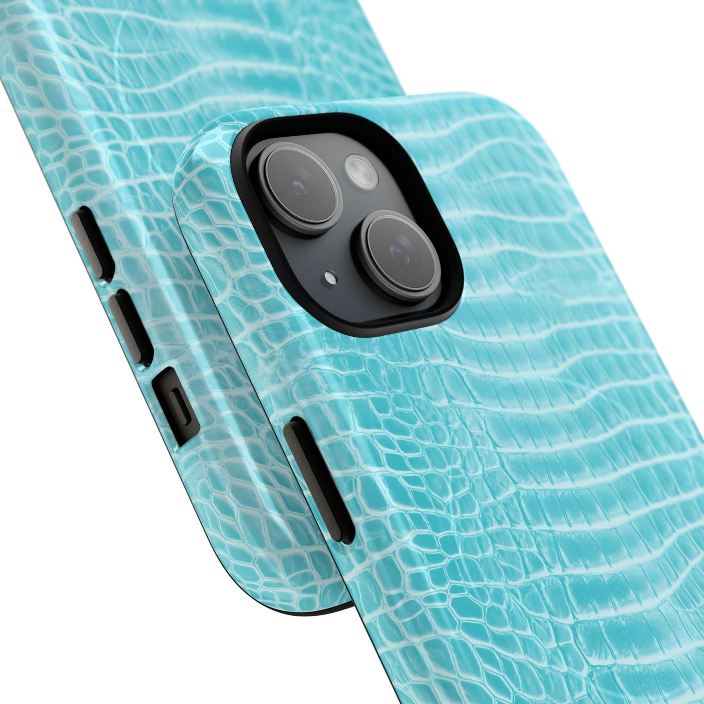 Luxe Leather in Aqua - Magsafe Case