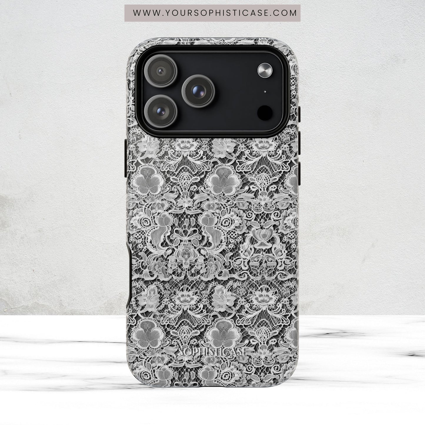 Luxe Lace in Black - Magsafe Case
