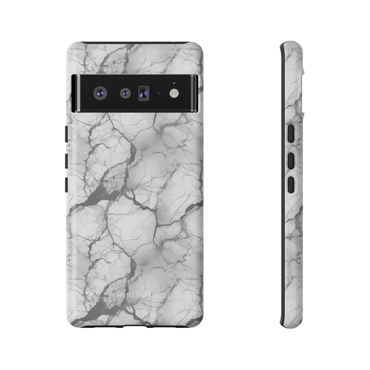 Marble Opulence in Charcoal Grey - Google Pixel Case