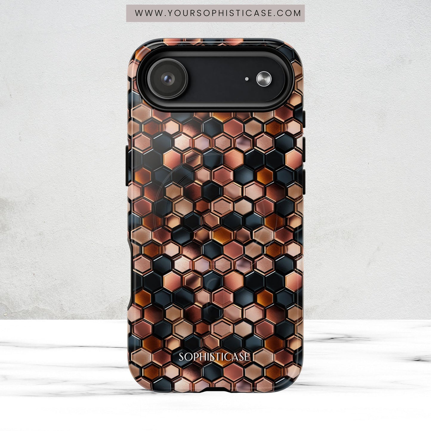Rose' Runway in Honeycomb Mosaic - Magsafe Case